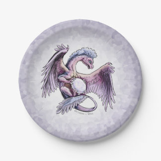 October’s Birthstone Dragon: Opal  Paper Plates