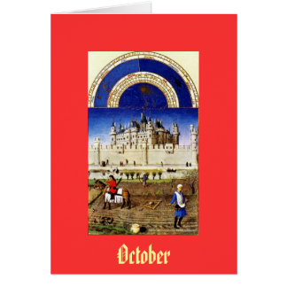 October - the Tres Riches Heures du Duc de Berry Cards