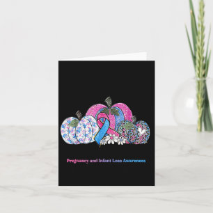 October We Wear Nk & Blue Pregnancy Infant Los Card