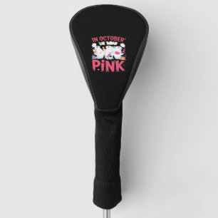 October We Wear Pink Nurse Breast Cancer Awareness Golf Head Cover