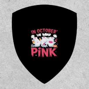 October We Wear Pink Nurse Breast Cancer Awareness Patch