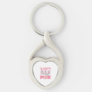 October Wear Pink Boo Nurse Halloween Costumes Wom Keychain