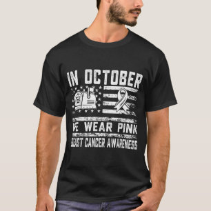 October Wear Pink Breast Cancer Awareness Postal T-Shirt