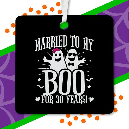 October Wedding Anniversary Funny 30th Anniversary Metal Ornament