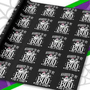 October Wedding Anniversary Funny 41st Anniversary Wrapping Paper
