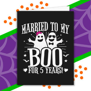 October Wedding Anniversary Funny 5th Anniversary Card