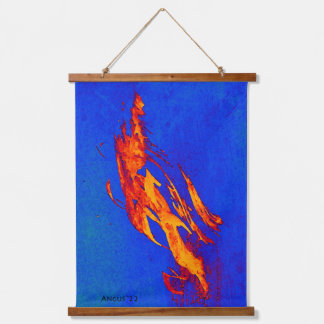 October Wind Colorful Tapestry deep blue and gold