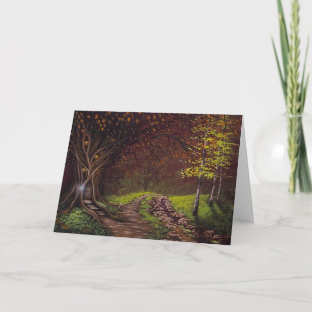 October Woods Greeting Card (Front)
