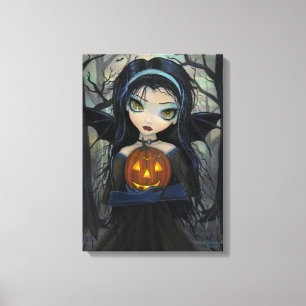 October Woods Halloween Vampire Canvas Print