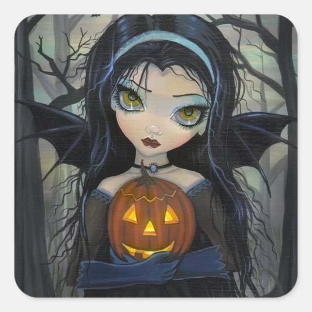 October Woods Halloween Vampire Stickers (Front)