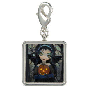 October Woods Vampire Halloween Fantasy Art Charm