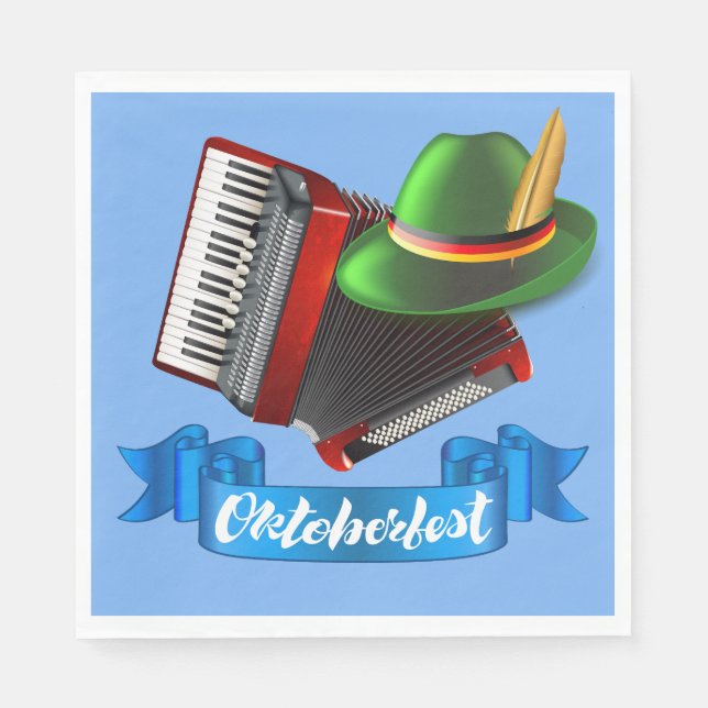 Octoberfest Accordion   Napkins (Front)