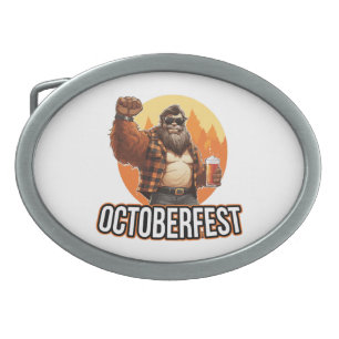 Octoberfest Bigfoot  Belt Buckle