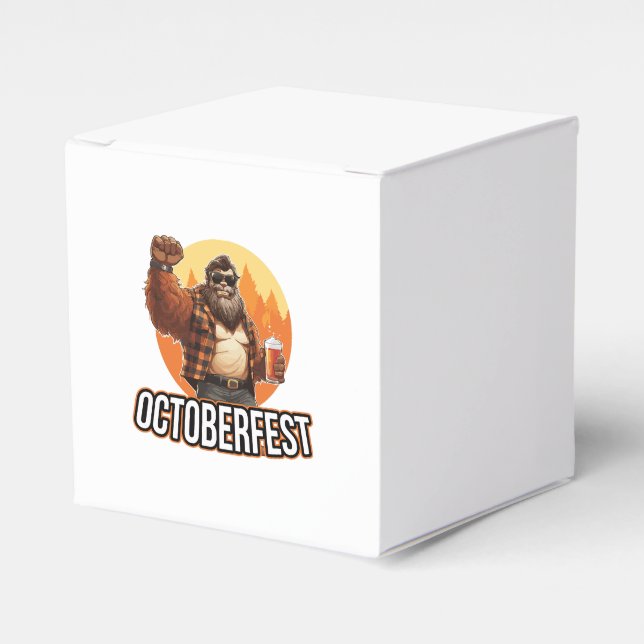 Octoberfest Bigfoot  Favor Boxes (Front Side)
