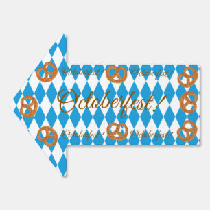 OCTOBERFEST Blue Flag Yard Sign