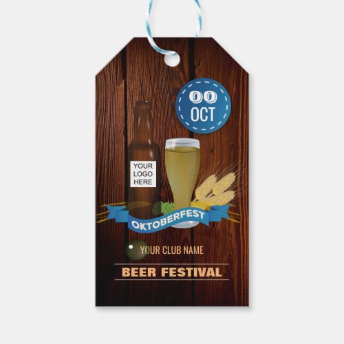 Octoberfest ClubPubCompany add logo Gift Tags