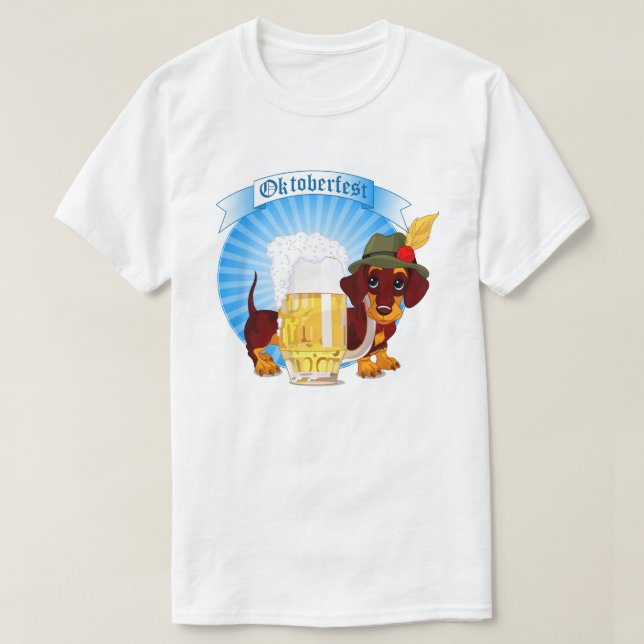 Octoberfest Dachshund T-Shirt (Design Front)