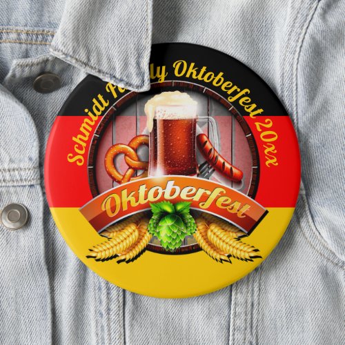 Octoberfest Festival Personalize Name Year 20xx Button