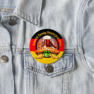 Octoberfest Festival Personalize Name Year 20xx Button