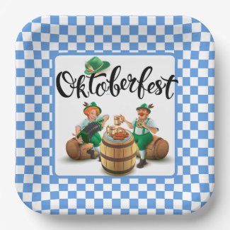 Octoberfest German Paper Plate
