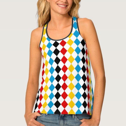 Octoberfest Outfit Bavarian and German Flag Colors Tank Top