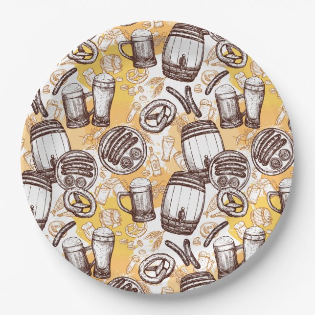 Octoberfest Paper Plates (Front)