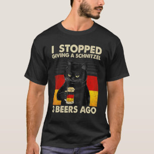 Octoberfest Schnitzel German Flag Cat Beer Drinki T-Shirt