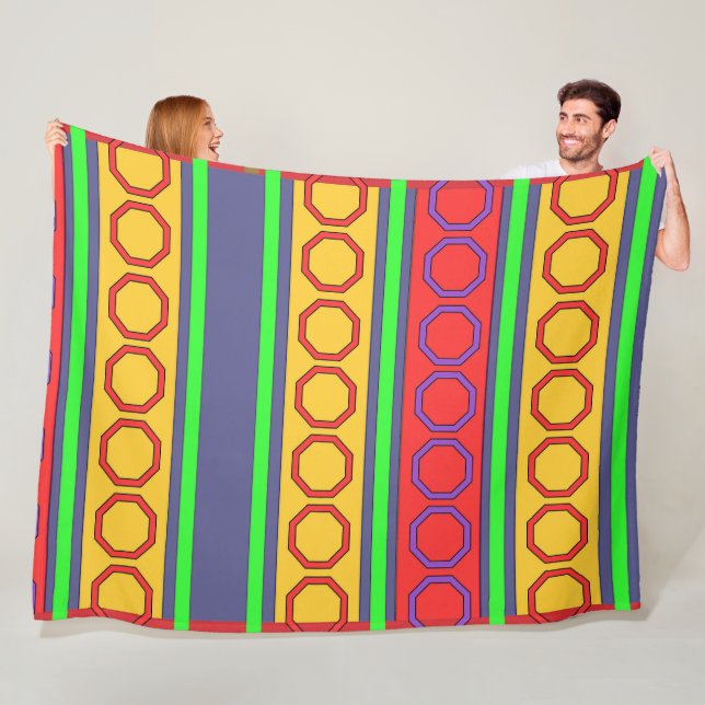 Octogon Repeat  Fleece Blanket (In Situ)