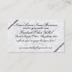 Octogram Gray Introduction Business Card