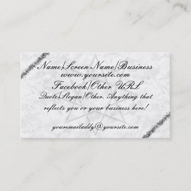 Octogram Gray Introduction Business Card (Front)