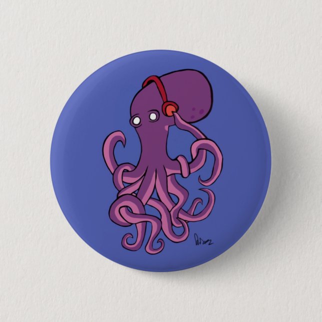 OctoJam Pinback Button (Front)