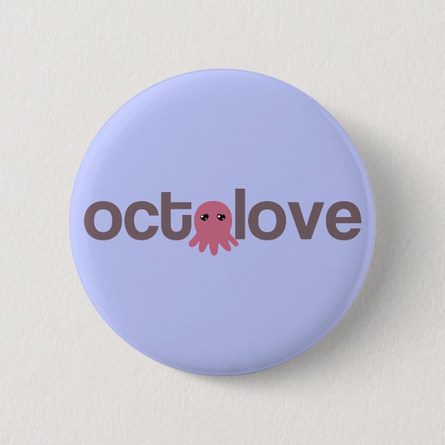 Octolove Pinback Button (Front)