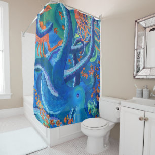 Octopacifica Shower Curtain