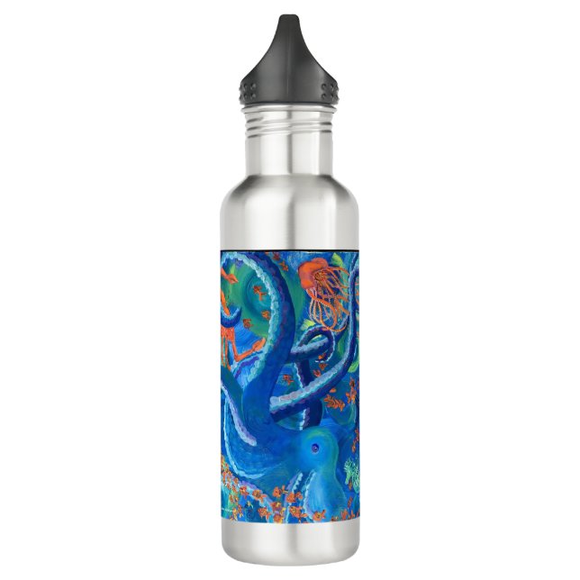 Octopacifica Stainless Steel Water Bottle (Left)