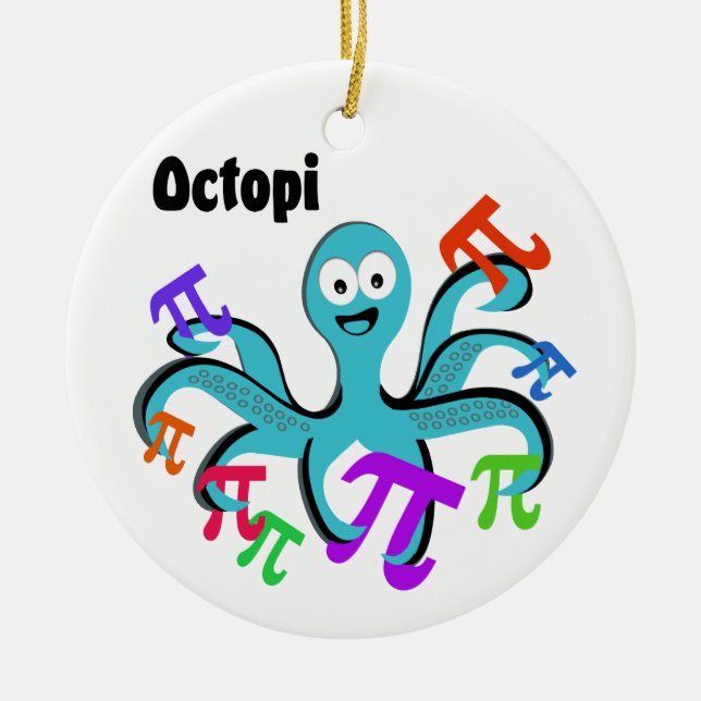 Octopi Ceramic Ornament (Front)