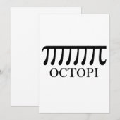Octopi - Funny Pi Octopus Math (Front/Back)