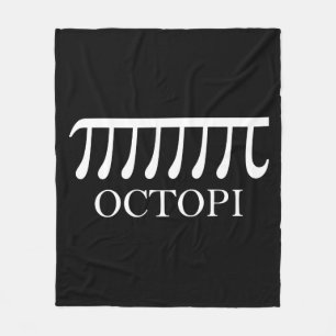 Octopi - Funny Pi Octopus Math Fleece Blanket