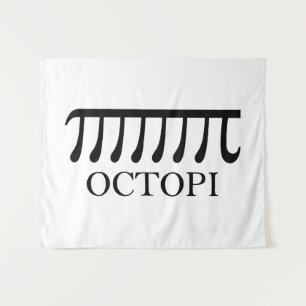 Octopi - Funny Pi Octopus Math Tapestry