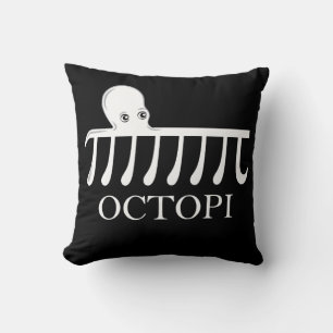 Octopi - Funny Pi Octopus Math Throw Pillow