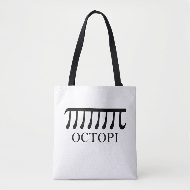 Octopi - Funny Pi Octopus Math Tote Bag (Front)