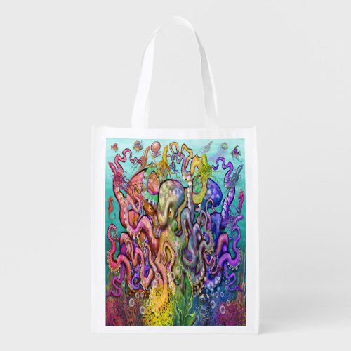 Octopi Grocery Bag