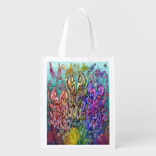 Octopi Grocery Bag