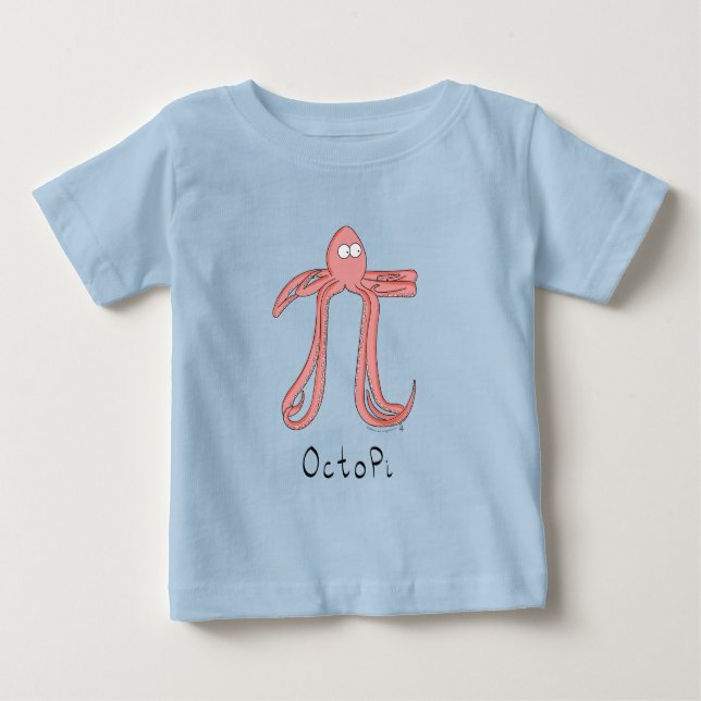 Octopi Pi Cute Math Pi Day Kid's Baby T-Shirt (Front)