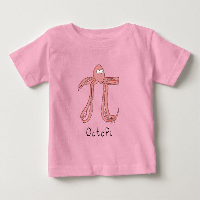Octopi Pi Cute Math Pi Day Kid's Baby T-Shirt (Front)