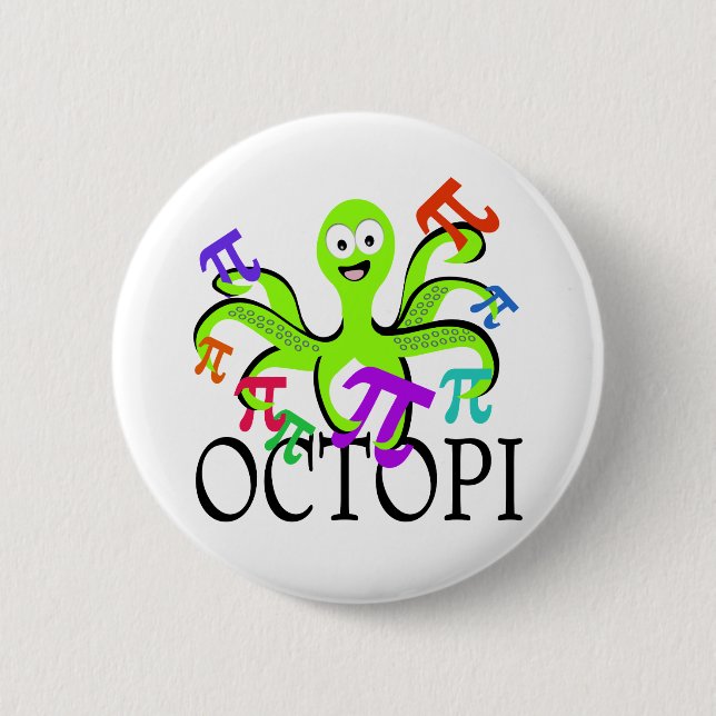 Octopi Pinback Button (Front)