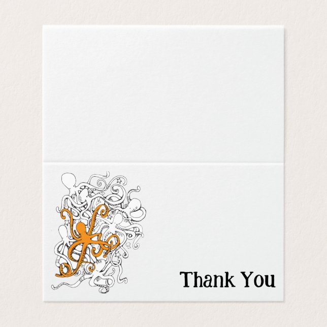 Octopi Pop Orange (Outside Unfolded)