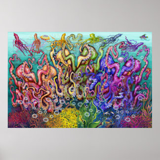 Octopi Sextet Poster