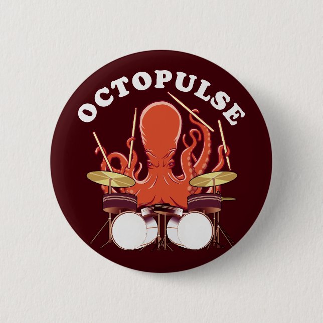 Octopulse | Octopus Drummer Button (Front)