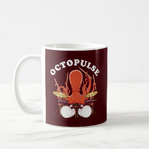 Octopulse Octopus Drummer Coffee Mug