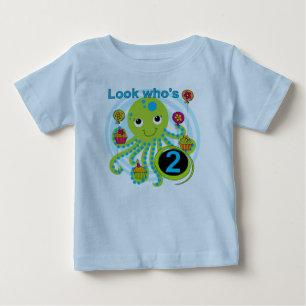 Octopus 2nd Birthday T shirts and Gifts